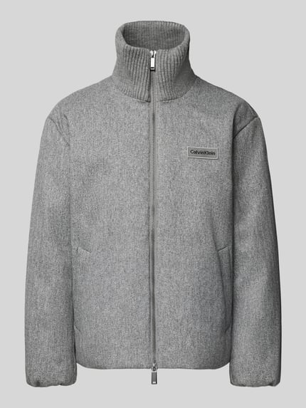 CK Calvin Klein Jack met opstaande kraag en tweewegsritssluiting Middengrijs gemêleerd - 2