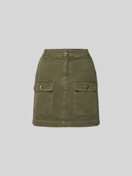 Anine Bing minirok met klepzakken Kaki - 2