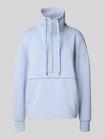 JOOP! Sweatshirt mit Troyer-Kragen Modell 'TALESIA' Hellblau 2