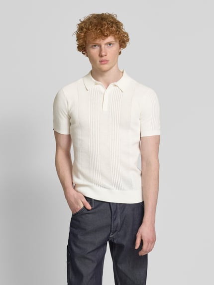 Superdry Poloshirt mit kurzer Knopfleiste Offwhite 4
