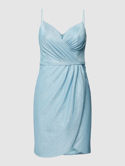 LUXUAR FASHION Cocktailjurk in wikkellook Bleu - 2