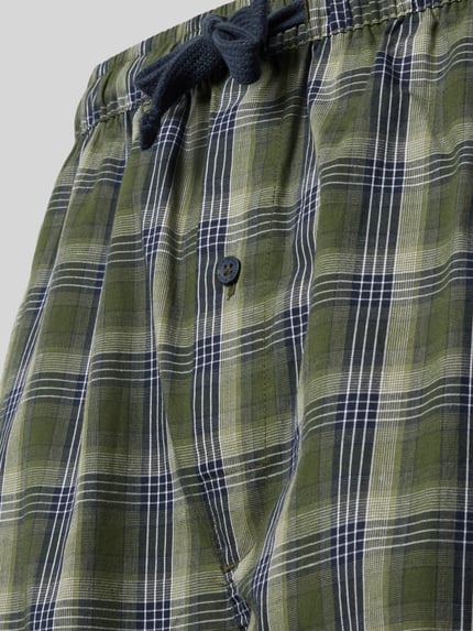 Tom Tailor Pyjama-Hose mit elastischem Tunnelzugbund Dunkelgruen 2
