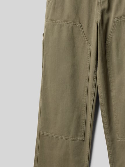 Tom Tailor Baggy broek van katoen Olijfgroen - 2
