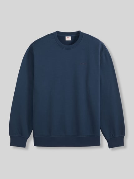 Levi's® Bluza o kroju relaxed fit z mieszanki bawełny model 'NAVAL' Granatowy 2