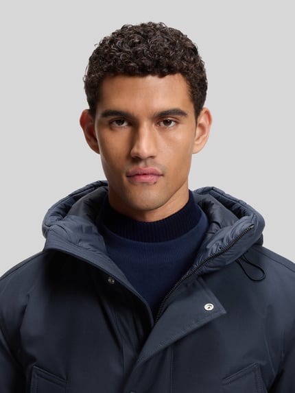 BOSS Orange Regular Fit Parka mit Kapuze Modell 'Osiass1' Marine 3