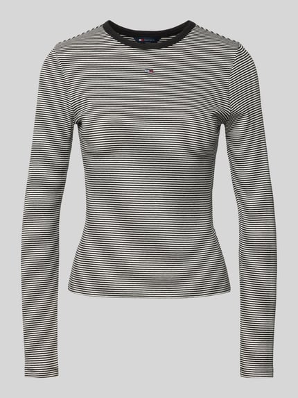 Tommy Jeans Slim fit shirt met lange mouwen van katoenmix Zwart - 2