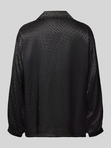 Produktfoto, Regular Fit Pyjama aus reiner Viskose Modell 'B Monogram_Shirt' von BOSS, czarny, geometryczne wzory, lekko błyszcząca faktura, damska piżama od BOSS