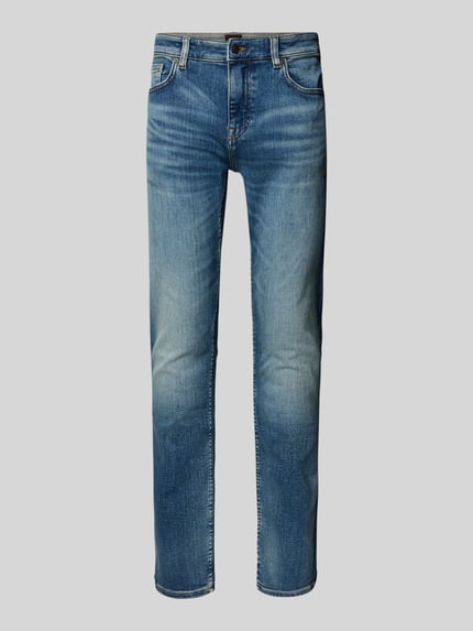 BOSS Orange Slim fit jeans van katoenmix, model 'DELAWARE' Bleu - 2