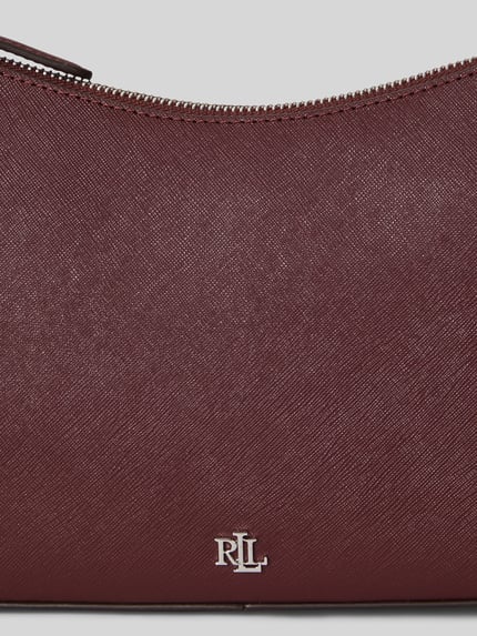 Lauren Ralph Lauren Torba na ramię z naturalnej skóry z jagnięcej model 'DANNI' Bordowy 6