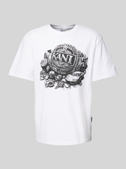 Karl Kani T-Shirt mit Label-Print Weiss 2