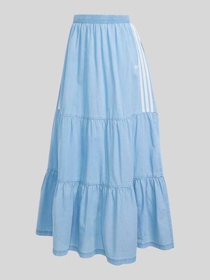 adidas Originals Spódnica maxi o kroju regular fit z czystej bawełny Jasnoniebieski 2