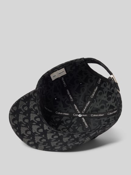 CK Calvin Klein Basecap mit Label-Strukturmuster Black 2