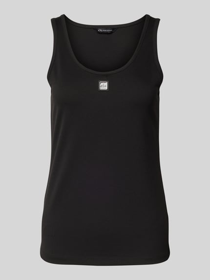 Armani Exchange Top mit Label-Patch Black 2
