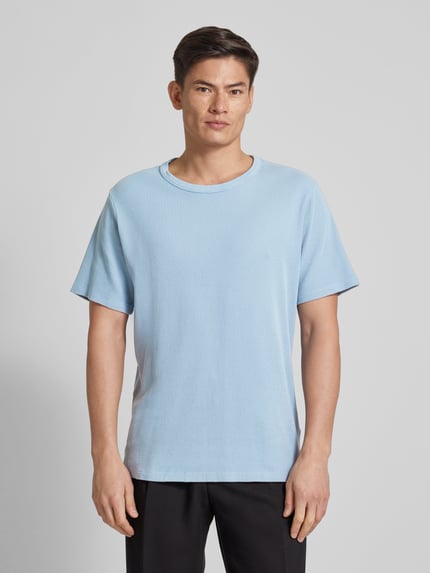ROTHOLZ T-Shirt mit Rundhalsausschnitt Hellblau 4
