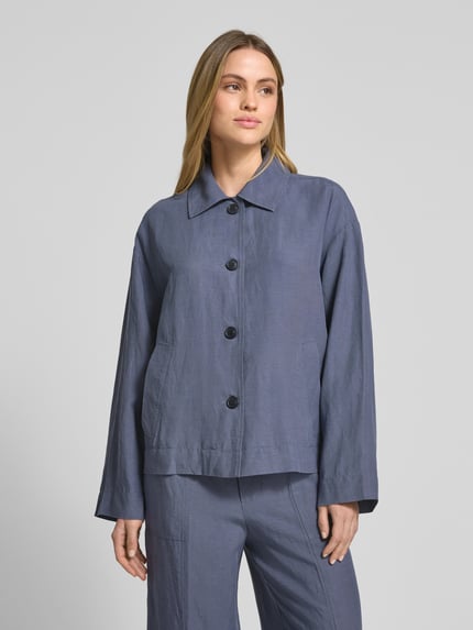 Jake*s Casual Kurtka z kieszeniami z wypustką Jeansowy niebieski 4