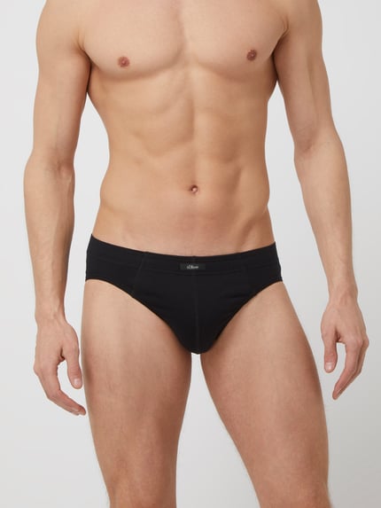 s.Oliver RED LABEL Slip aus Baumwolle im 7er-Pack Black 2