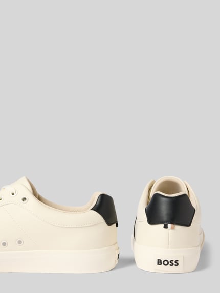BOSS Low-top sneaker met perforaties model 'AIDEN_TENN_GRLTP' Wit - 2
