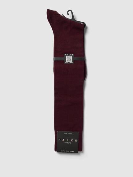FALKE Kniekousen met logostitching model 'Tiago' Bordeaux - 3