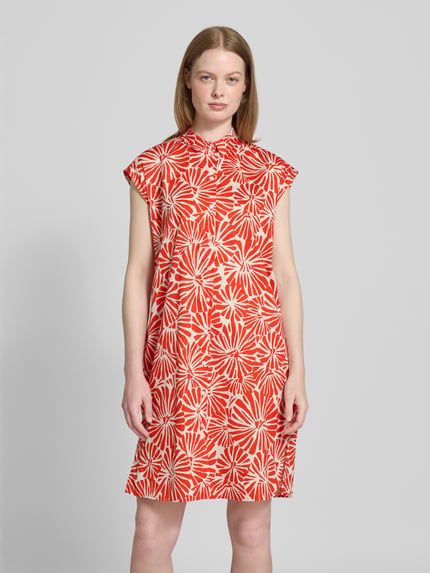 Smith and Soul Knielange jurk met kapmouwen Rood - 4