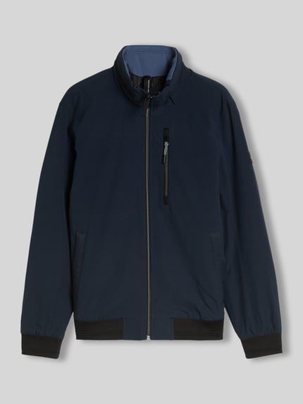 Tom Tailor Regular Fit Blouson aus wasserdichtem Stoff Marine 2