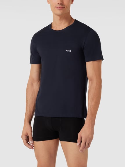 BOSS Regular Fit T-Shirt aus reiner Baumwolle Modell 'CLASSIC' im 3er-Pack Anthrazit 1