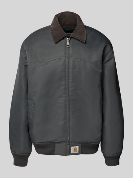 Regular Fit Bomberjacke mit Kentkragen Shop The Look MANNEQUINE
