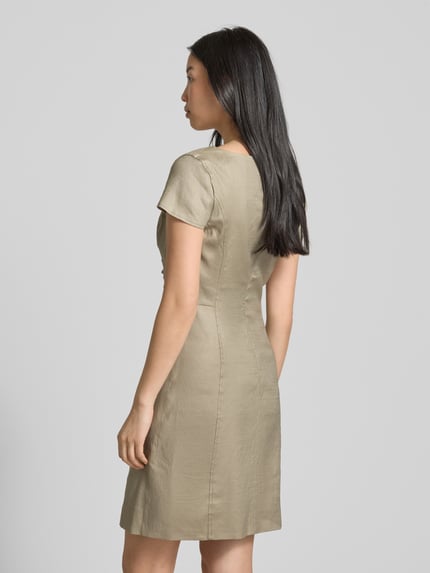 GUESS Minikleid mit Schnürung Modell 'ISABEAU' Schilf 5