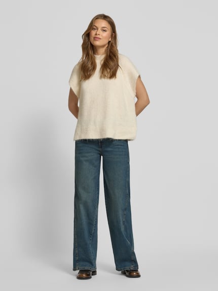 OPUS Wide Leg Jeans mit Eingrifftaschen Modell 'Miva soul' Jeansblau 1