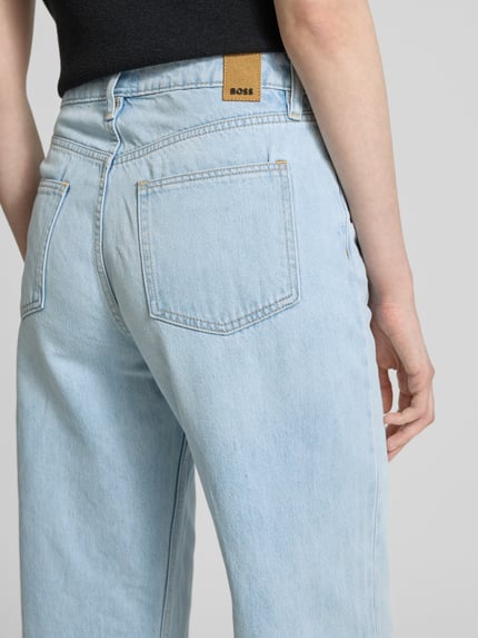 BOSS Wide leg jeans in 5-pocketmodel, model 'CROSSROAD' Lichtblauw - 3