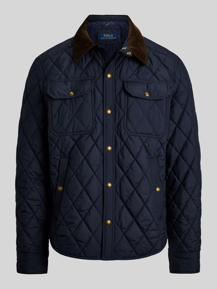 Polo Ralph Lauren Steppjacke mit Cordkragen Marine 2