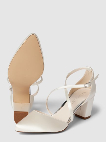 Rainbow Club Pumps mit schmalen Riemen Modell 'HELLEN' Offwhite 4