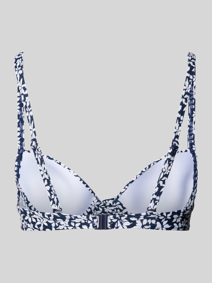 Esprit Bikinitop met all-over bloemenprint, model 'CALUSA BEACH' Marineblauw - 3