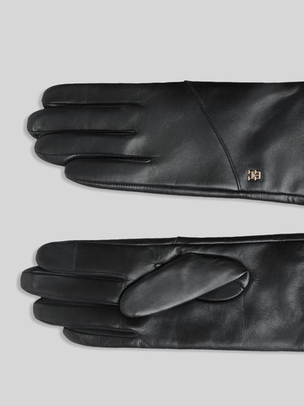 Tommy Hilfiger Handschuhe aus echtem Ziegenleder Black 3