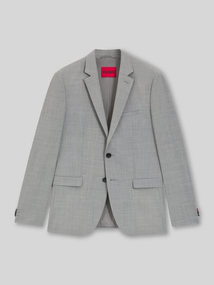 HUGO Slim fit colbert van wolmix, model 'ARTI' Zilver - 2