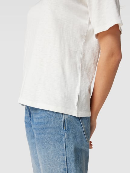 Marc O'Polo DENIM T-shirt met labeldetail Wit - 3