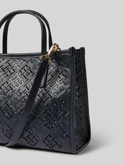 Tommy Hilfiger Henkeltasche mit Monogramm Design Marine 3
