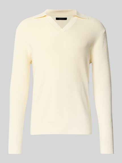 Gebreide pullover met ribboorden, model 'kollo' Shop The Look MANNEQUINE