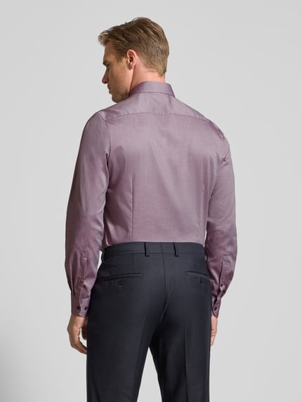 OLYMP Level 5 Slim fit zakelijk overhemd met kentkraag Bordeaux - 5
