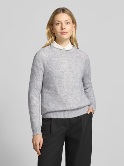 BOSS Orange Pullover aus Alpaka mit Raglanärmeln Mittelgrau 4