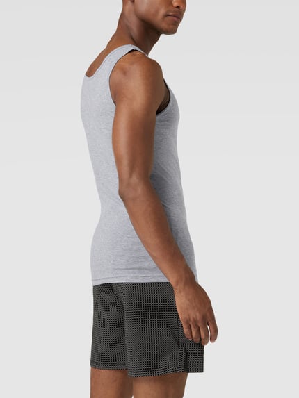 Mey Tanktop im unifarbenen Design Mittelgrau Melange 4