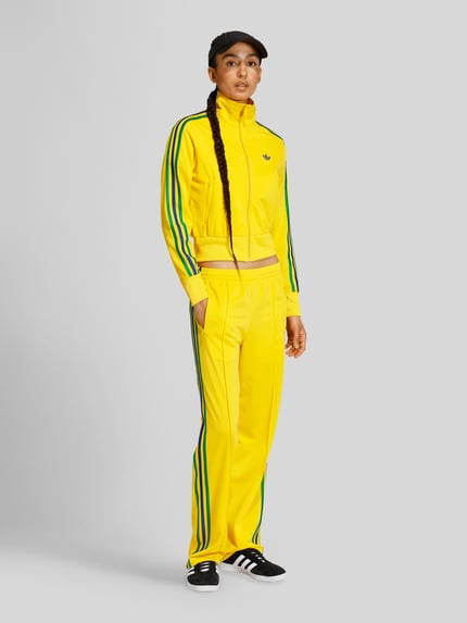 adidas Originals regular fit trainingsjack met labelstitching Geel - 1