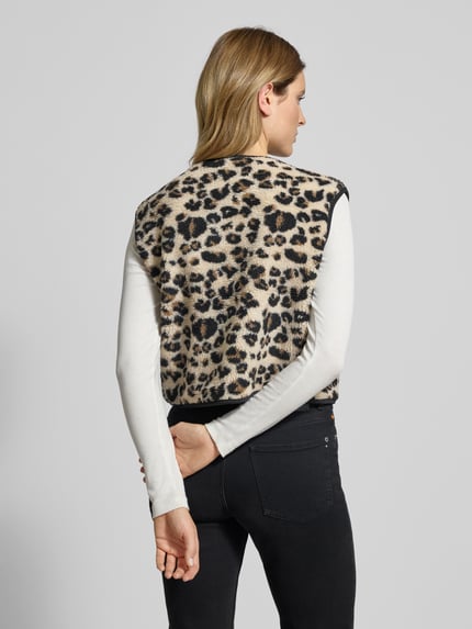 Christian Berg Woman Gilet met drukknoopsluiting Zwart - 5