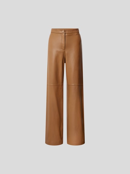 Leren broek van echt leer Shop The Look MANNEQUINE