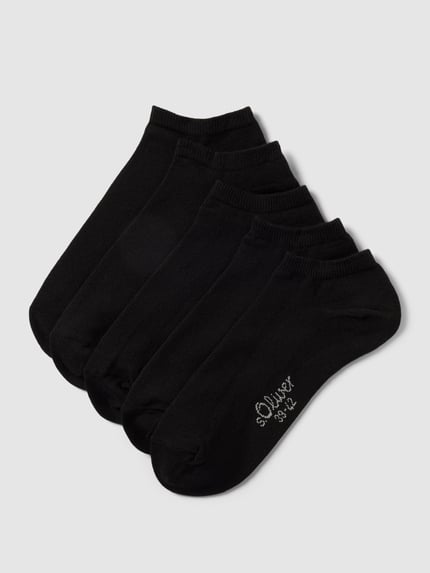 s.Oliver RED LABEL Sneakersocken mit Stretch-Anteil im 5er-Pack Black 1