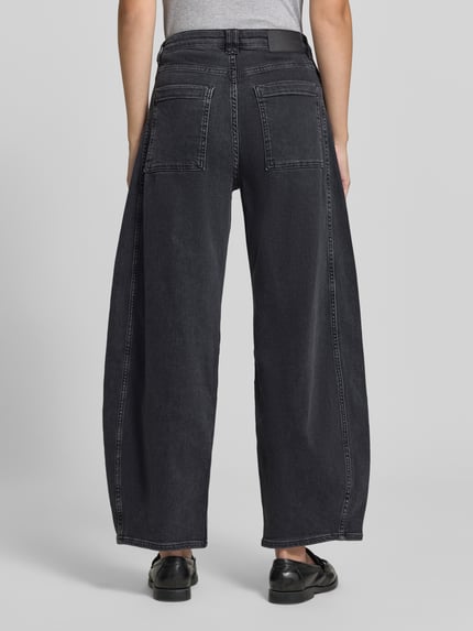 OPUS PANTS Barrel Jeans aus Baumwoll-Mix mit Teilungsnähten Modell „Mari Vega“ Anthrazit 5