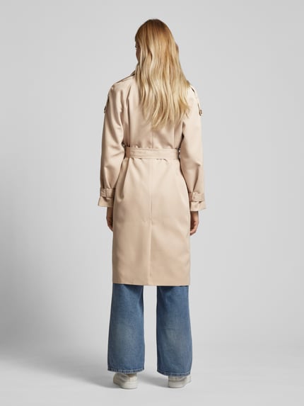 FREE/QUENT Trenchcoat mit Bindegürtel Modell 'Ottie' Taupe 5