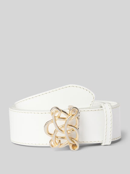 Vanzetti Leren riem met pinsluiting Wit - 1
