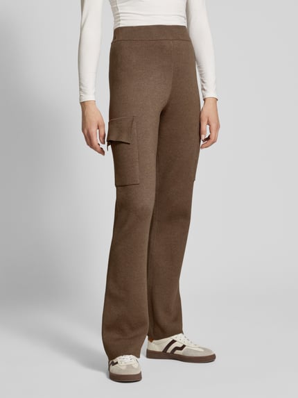 VILA Stoffhose mit Cargotaschen Modell 'CASSIE' Taupe 4