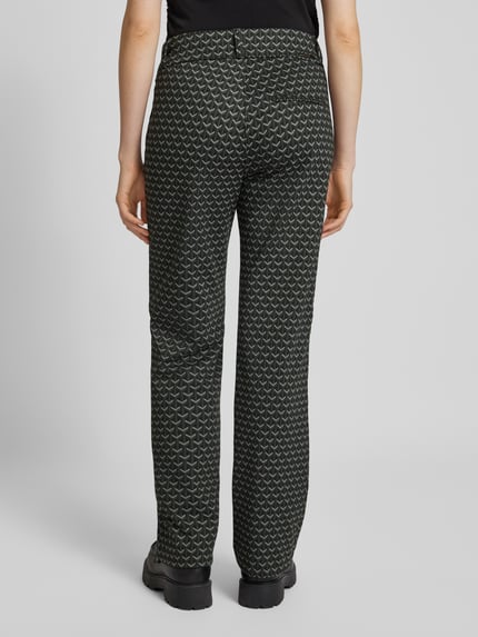 ANGELS Regular Fit Stoffhose mit elastischem Bund Modell 'LARA CHIC' Dunkelgruen 5
