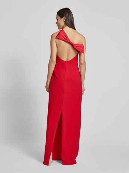 Vera Wang Bride Avondjurk in one shoulder-design, model 'ALPES' Rood - 5